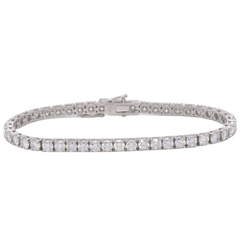 Bracciale da tennis Moissanite in argento 925