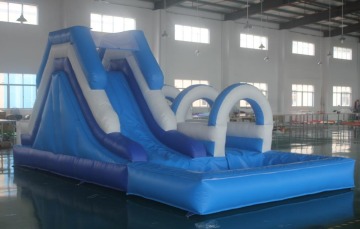 inflatable tropical slip inflatable water slide/blue water slide 092