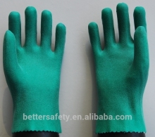 Cotton Shell Excellent Grip Foam PVC Dipped Safety Glove China New Products