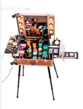 wholesale new design aluminum rolling makeup case