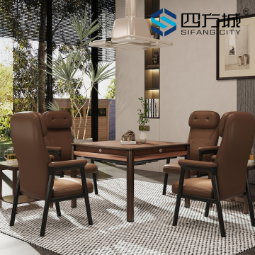 Modern Wooden Mahjong Machine for Smart Players