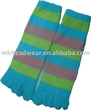 thick knitted terry towelling five-toe sock