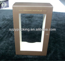 cardboard wine display box with open sides