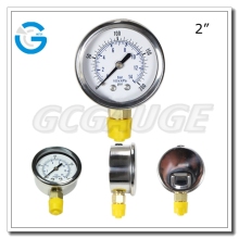 High quality all stainless steel vacuum test gauge with bottom connection