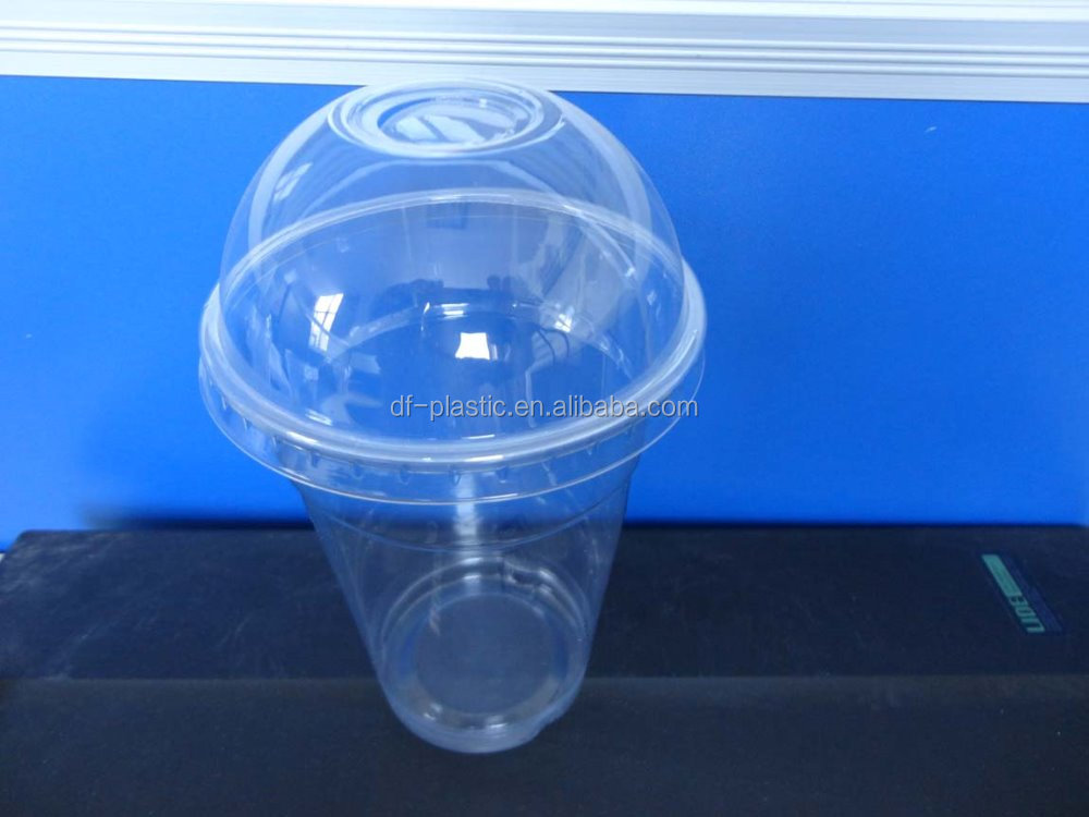 500ml pet plastic cups milktea juice and coffee drinking cup with custom logo printed