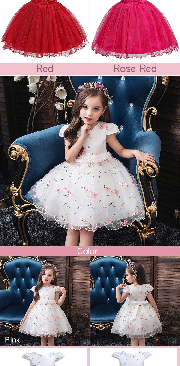 Wholesales Unicorn Dress Pageant Girls Party Dresses Flower Evening Gowns Halloween Unicorn Dress