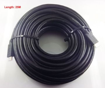 25m bulk black HDMI to HDMI cable support 1080P 3D