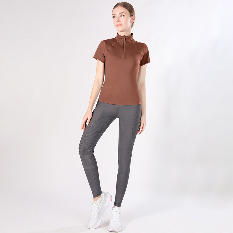 Vêtements équestres bruns Tops pour femmes