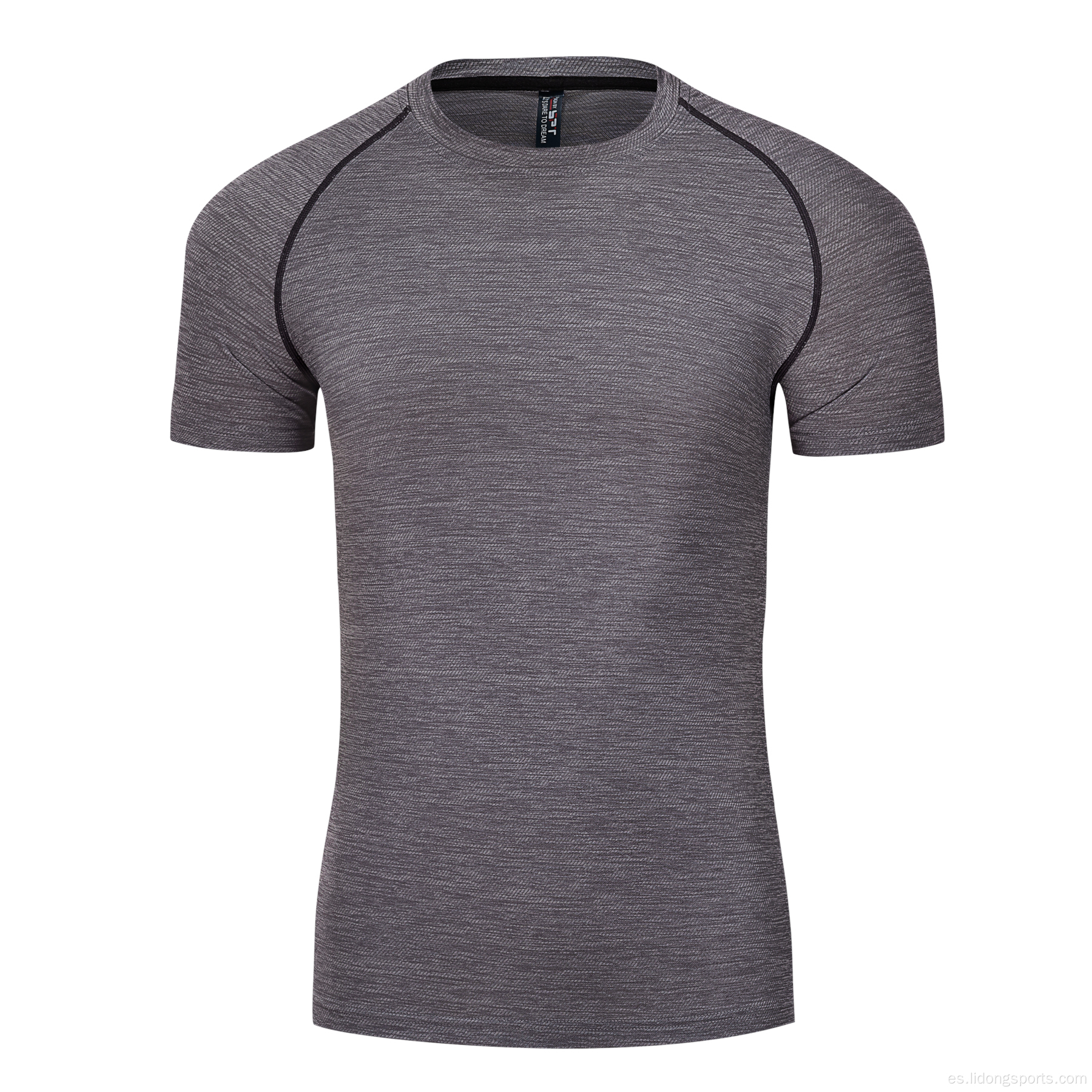 Camiseta de fitness seco de hombres corriendo