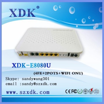 WIFI ONU 4fe+2pts+wifi onu compatible with zte onu huawei onu