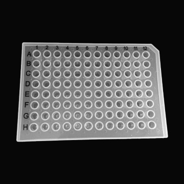 세미 스커트 자연 0.2ml 96 잘 PCR 플레이트