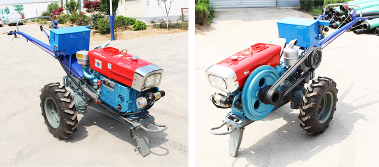 22hp 拖车和犁地农场手动拖拉机 迷你柴油手扶拖拉机 Motocultor 20hp 22hp 动力耕耘机