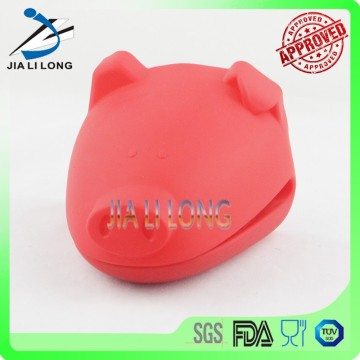 Pig shape silicone oven gloves with fingers