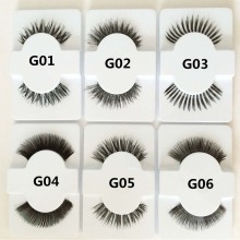 popular silk eyelashes pbt fiber material silk handmade lash