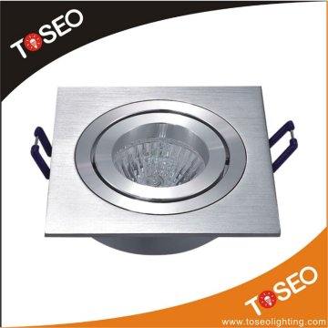 pure aluminium recessed square downlight