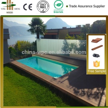 wpc decking flooring/swimming pool wpc decking