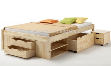 wooden drawer base bed,Solid wood bed base,floor base bed