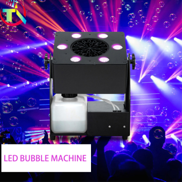 90W LED Light Bubble Maker Machine - Remote Control Party Smoke Bubble Creator