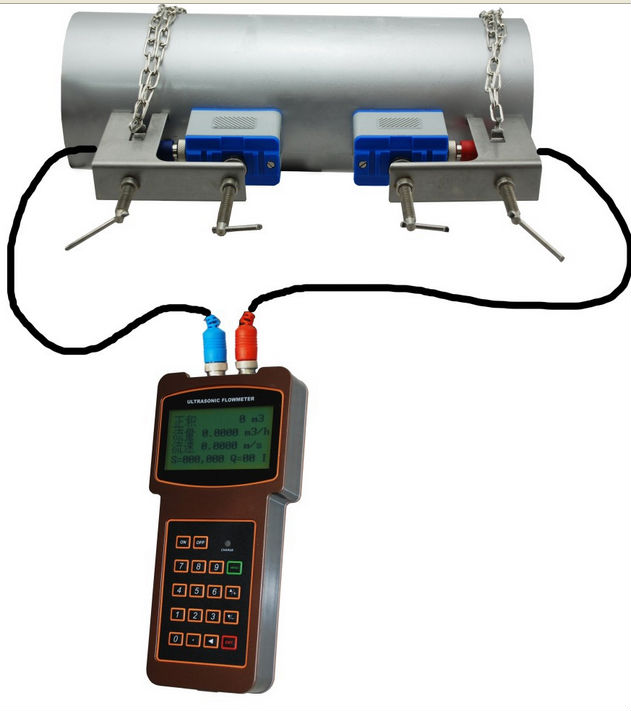 Hot sales portable ultra sonic flowmeter/handheld water flow meter/handheld ultra sonic flowmeter made in China