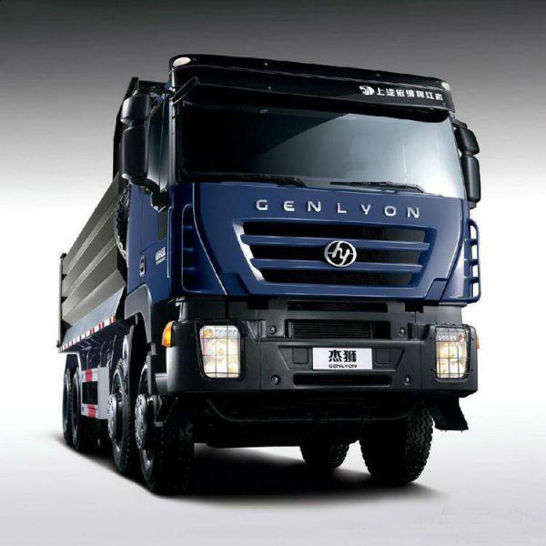 China HY Gentruck genlyon 420HP 390HP 8x4 6x4 heavy truck tipper dump truck