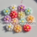 Wholesale 13MM Lovely Solid Color Resin Flower Beads