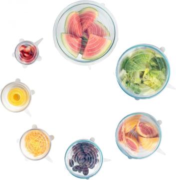 LFGB approved flexible stretch wrap silicone bowl covers