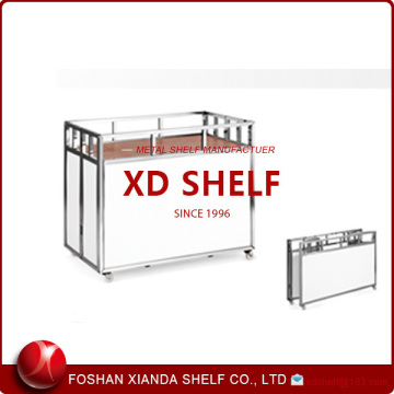 Chromed Luxury Promotion Table For Supermarket Promotion Event