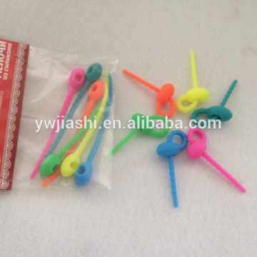 Latest JIASHI Brand World's Greatest kitchen helpers available Colorful Silicone Gear Tie 18pcs/set