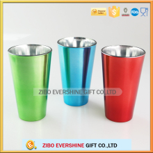 Wholesale electroplating silver pint glass 16oz