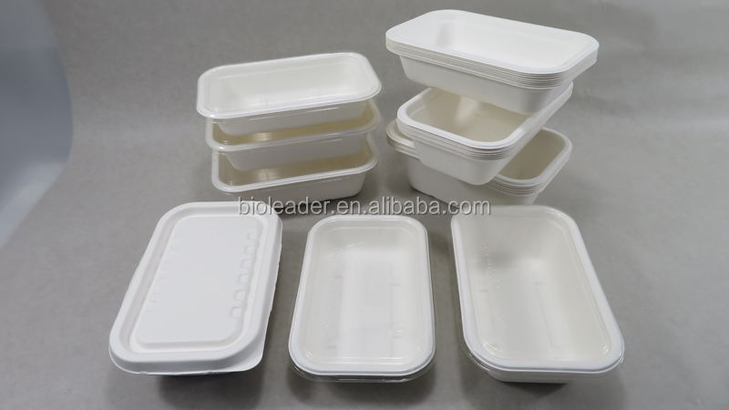 Eco friendly Manufacturer Directly Disposable Ovenable Fresh Food Tray With Cover