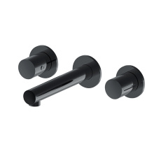 wall mounted basin faucet Two Handle Wall Mount Chrome Brass Bath Faucets Manufactory