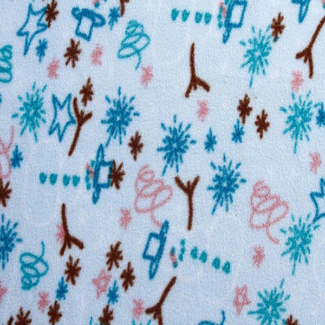 new products artistic Polar Fleece weft polyester printed knitted fabric