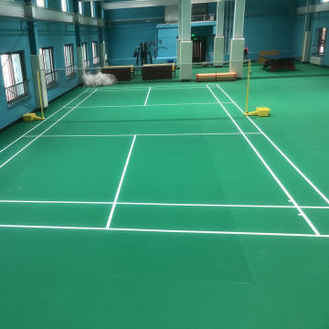 snake skin surface flooring for badminton