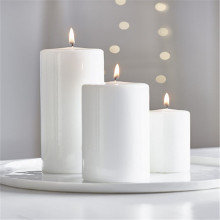 Multi colored pillar candles wedding unity candles