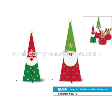 New santa claus table centerpiece christmas decoration set