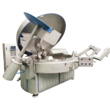 Industrial vacuum bowl cutters for meat processing