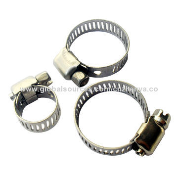 Hose clamps with thumb screw