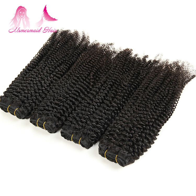 high quality virgin mongolian human hair kinky curly 100 human hair extensions