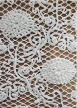 Cording embroidery flower embroidery