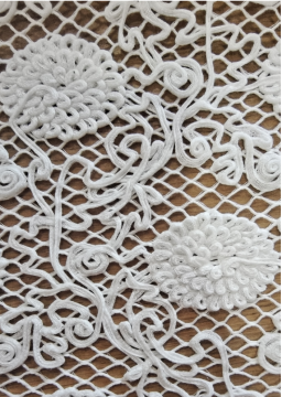 Cording embroidery flower embroidery