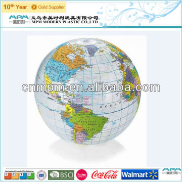 Inflatable globe beach ball world map atlas