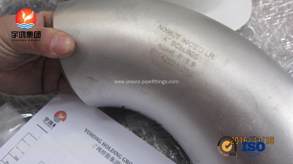 Butt Weld Inconel Alloy Fitting ASTM B366 Alloy 625 Elbow With B16.9