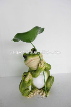 garden decoration sensor resin frogs