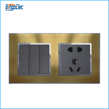 new designed 3gang button switch and 5pin light socket