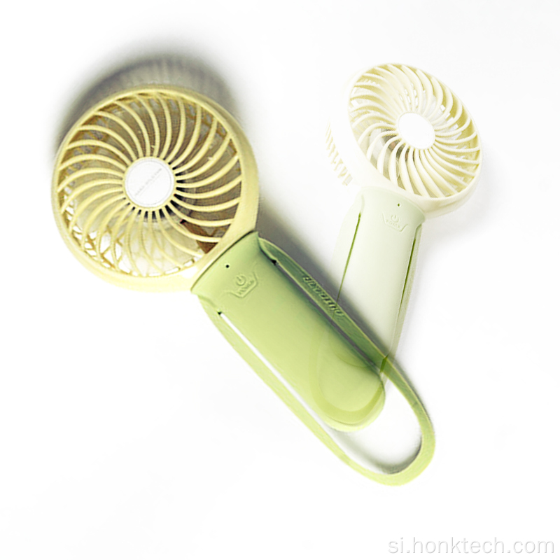 නැවත ආරෝපණය කළ හැකි අතේ ගෙන යා හැකි USB Handheld Mini Fan