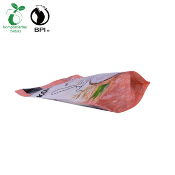 Sac à collation Ziplock réutilisable à 100% d&#39;amidon de maïs compostable