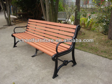 ISO9001 certificated recycled plastic benches with cast iron legs,plastic park bench slats,cast iron park bench