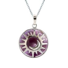 Amethyst Moon Hollow Pendant: A Fashionable Healing Accessory for Necklace Making