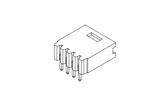 2,54mm cao độ 90 ° wafer AW2547RF-XP-G