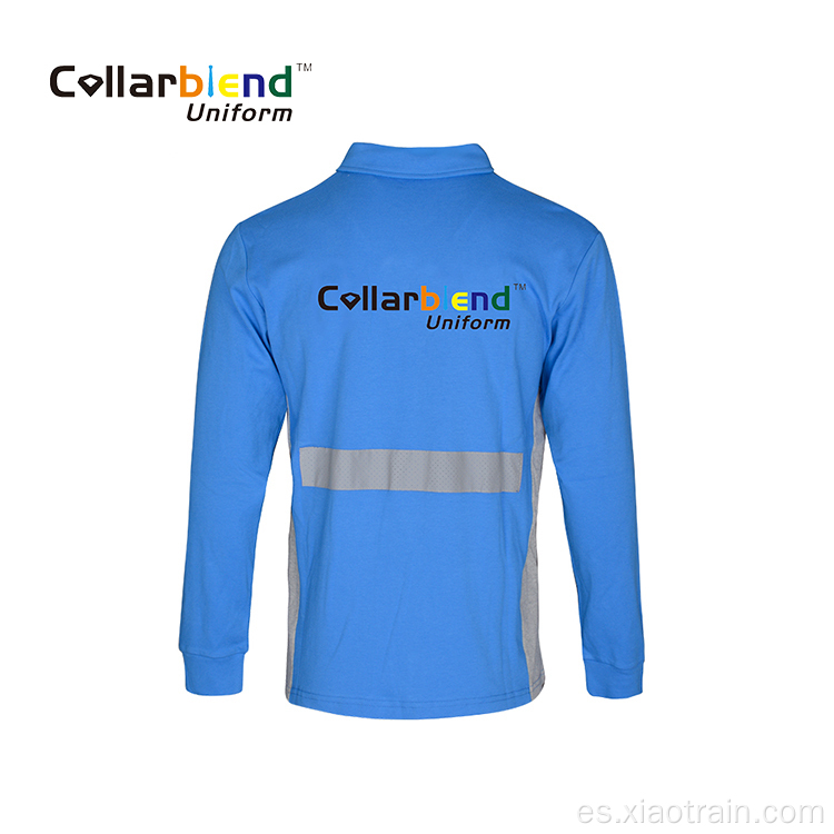 Camisa de trabajo de alta visibilidad con polo de seguridad reflectante Coolmax